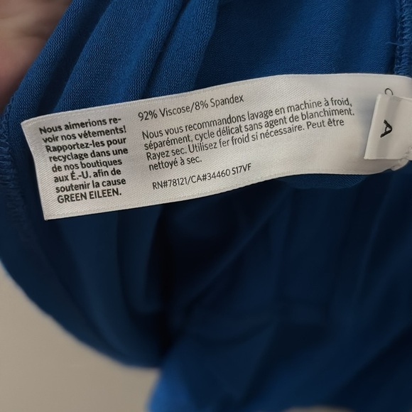 Eileen Fisher Women’s Long-Sleeve Tunic Top, Small, Blue - Picture 4 of 4